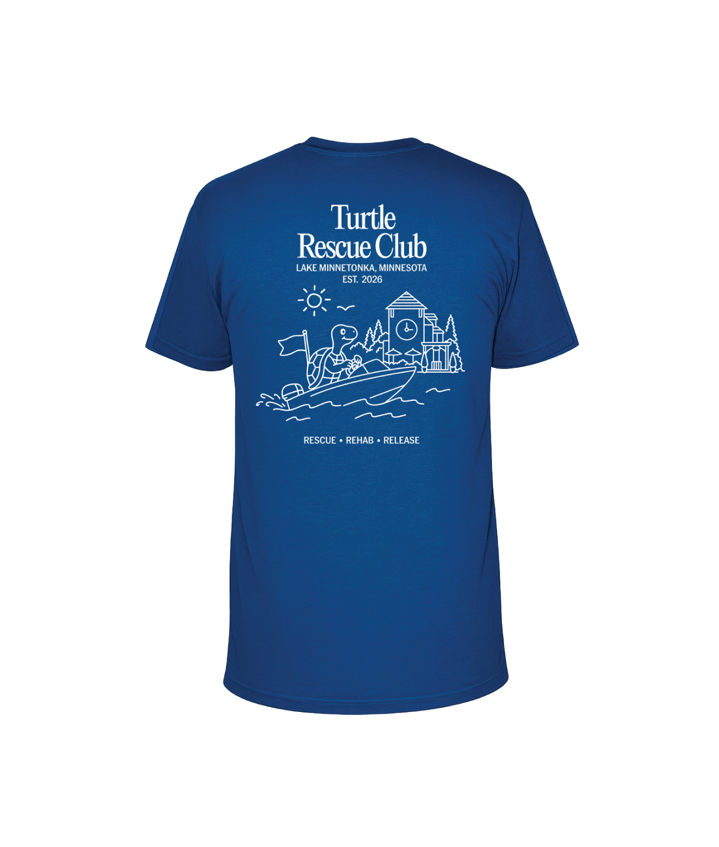 Lake Minnetonka Turtle Rescue Club Adult T-Shirt