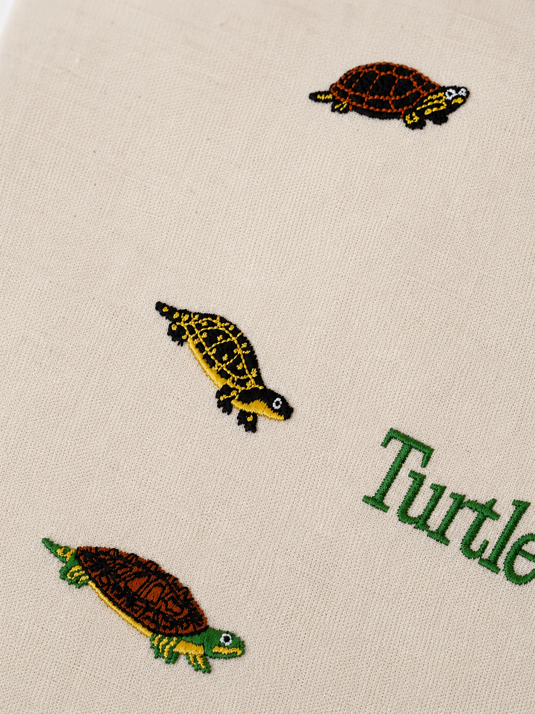 Embroidered Turtle Rescue Club Tote