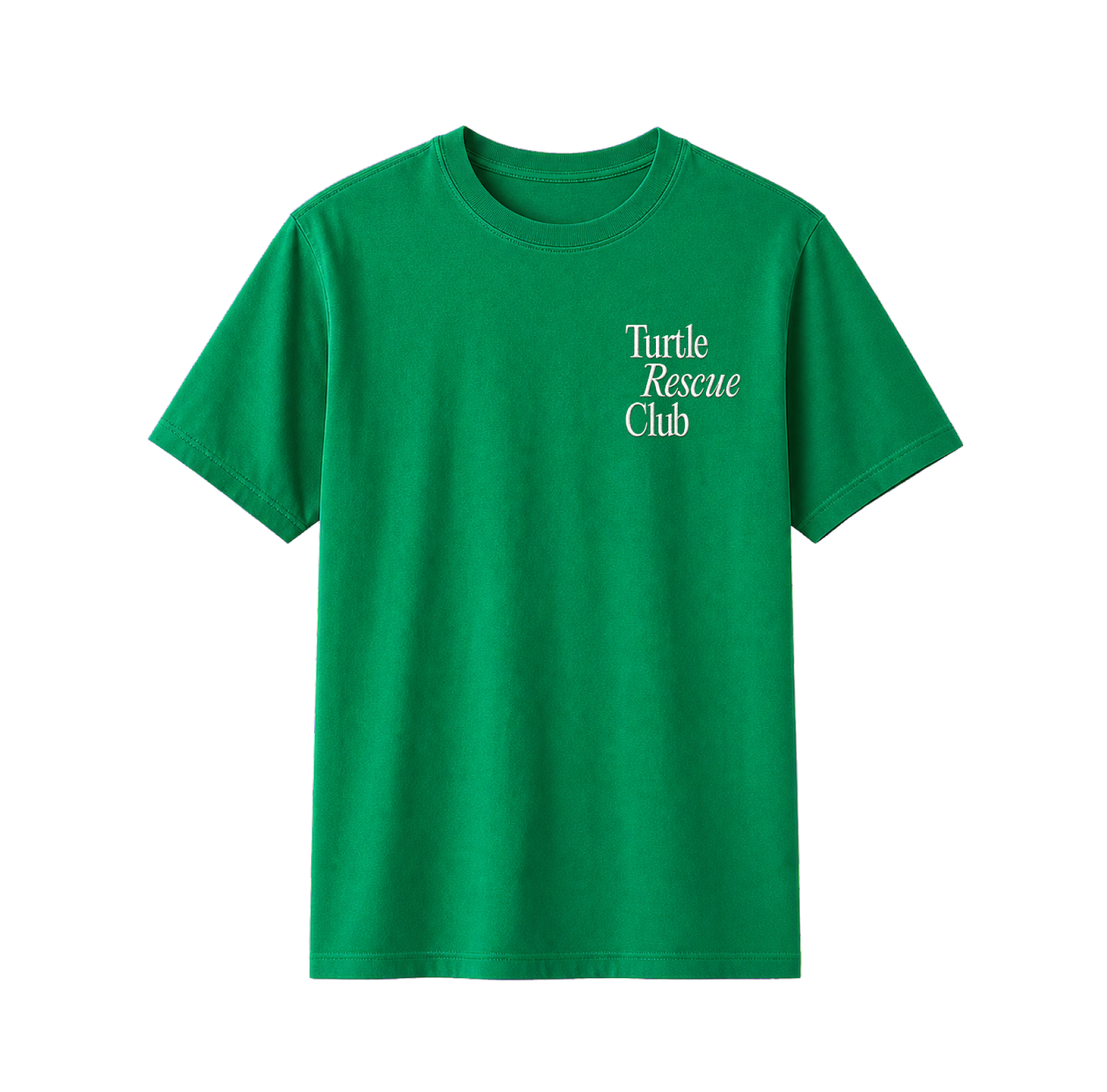 Adult Turtle Rescue Club Embroidered Heavyweight T-Shirt