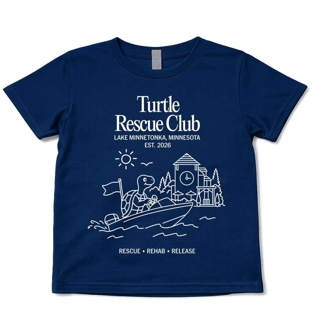 Lake Minnetonka Turtle Rescue Club Kids T-Shirt