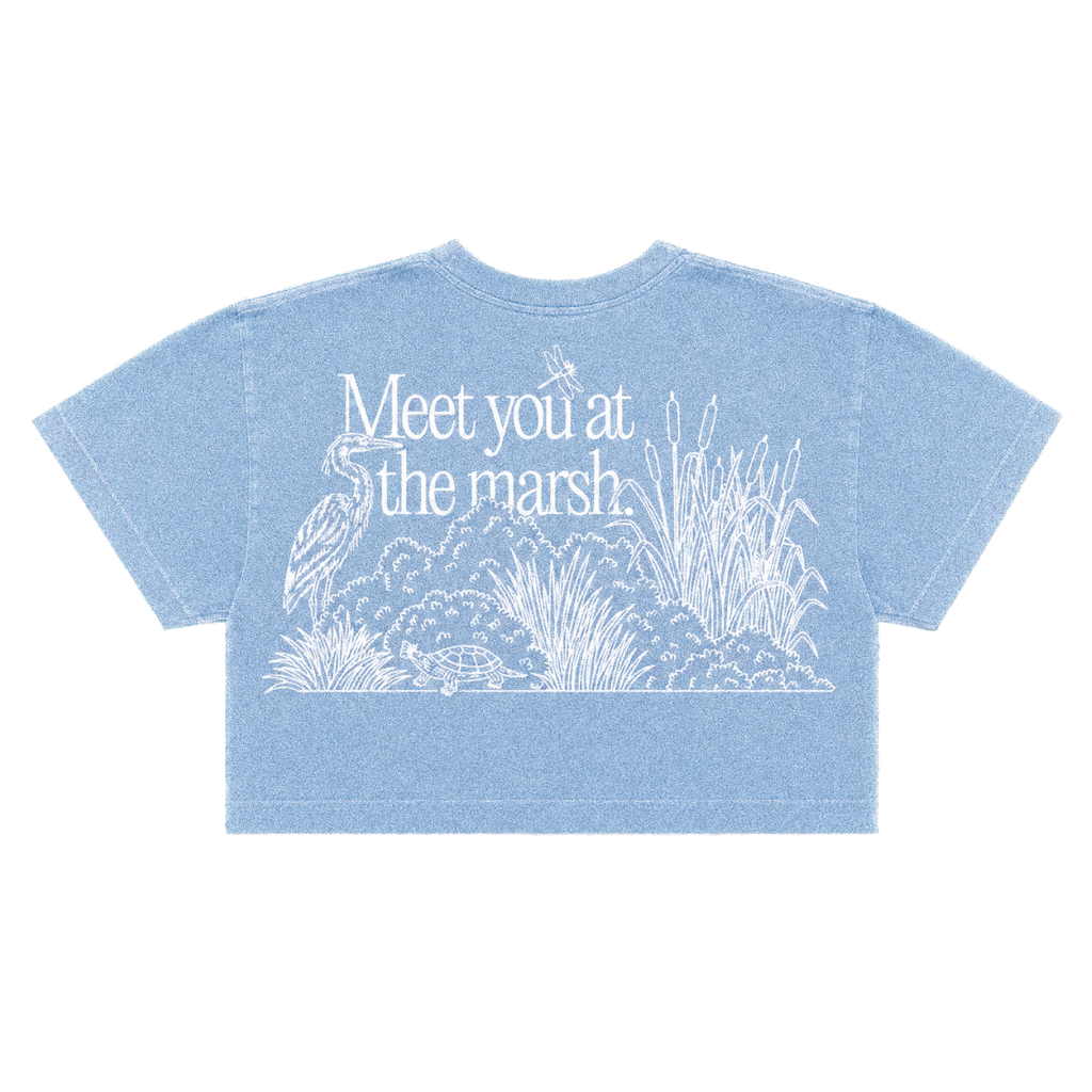 Preorder: Adult Meet You at the Marsh Crop, Sky Blue
