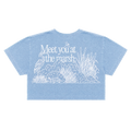 Preorder: Adult Meet You at the Marsh Crop, Sky Blue