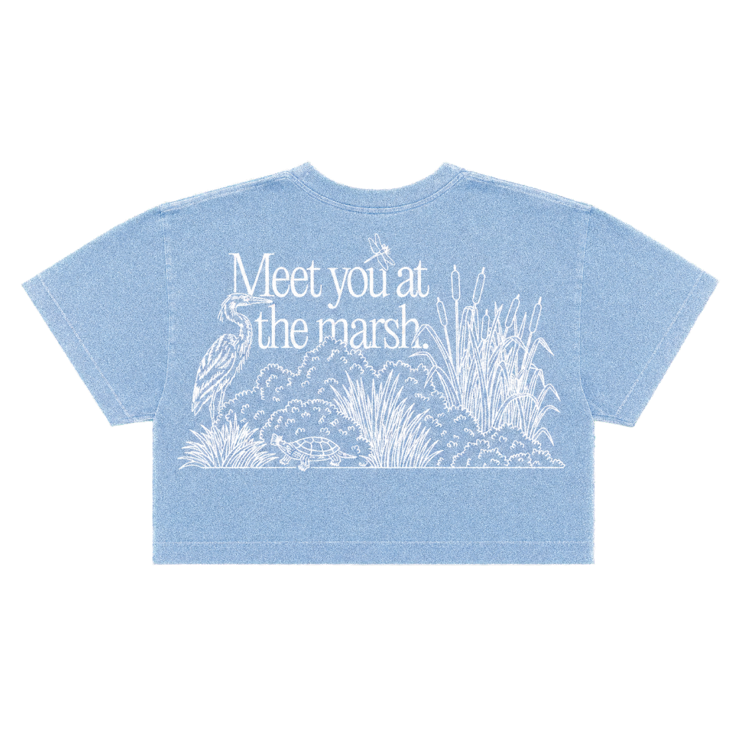 Preorder: Adult Meet You at the Marsh Crop, Sky Blue