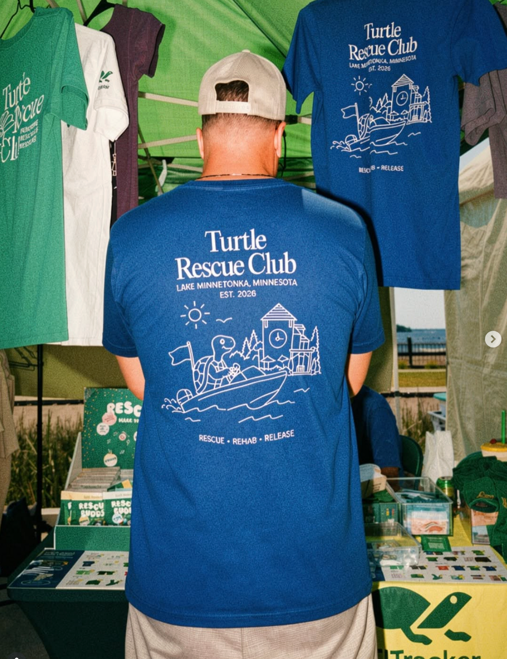 Lake Minnetonka Turtle Rescue Club Adult T-Shirt
