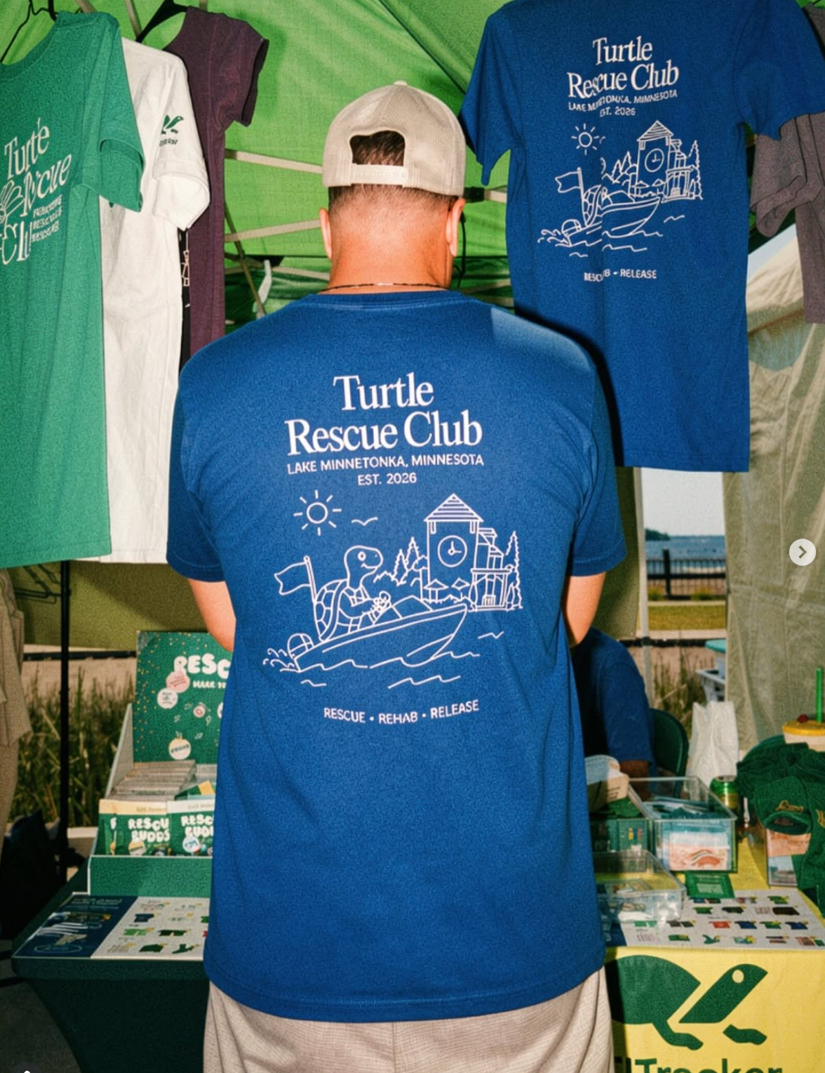 Lake Minnetonka Turtle Rescue Club Adult T-Shirt