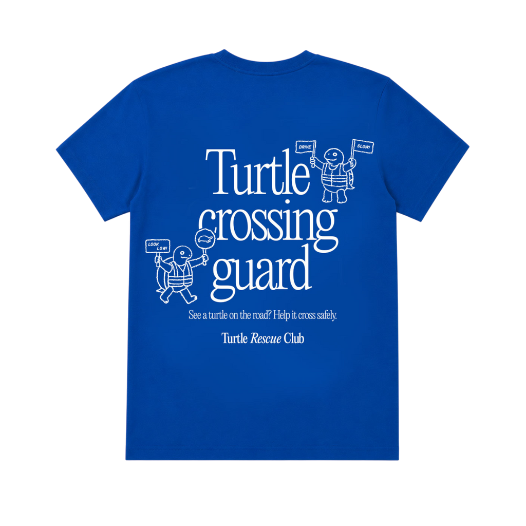 Turtle Crossing Guard Adult T-Shirt