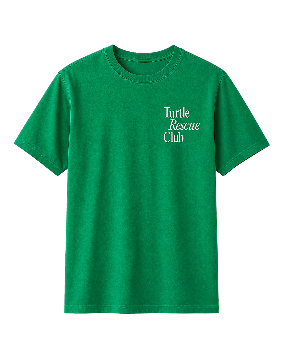 Embroidered Turtle Rescue Club Signature T-Shirt