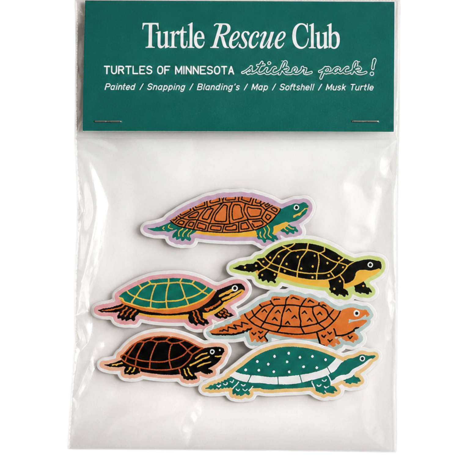 Turtles of Minnesota Sticker Pack